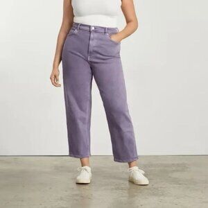 Everlane Way High Jean Archroma Purple Sz 33-34